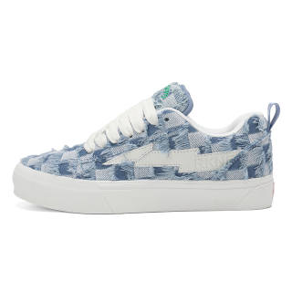 ABCDONGA x SHANDIANFENGBAO Coverage Abrasion Resistant Coverage Abrasion Resistant Low top Skateboard Shoes Unisex Blue