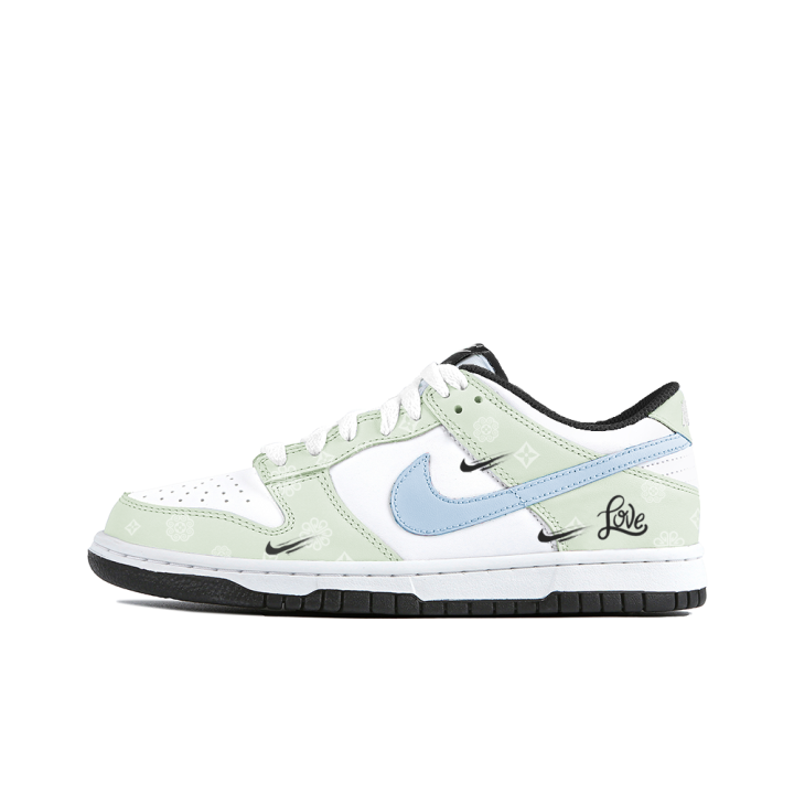 Nike Nike Dunk Slip Resistant Abrasion Resistant Low top Skateboard Shoes Unisex Green White