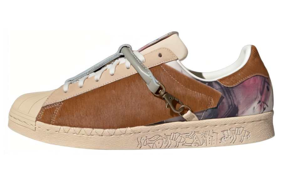 Adidas Originals Superstar 80s X Han Meilin 'Cream Brown'