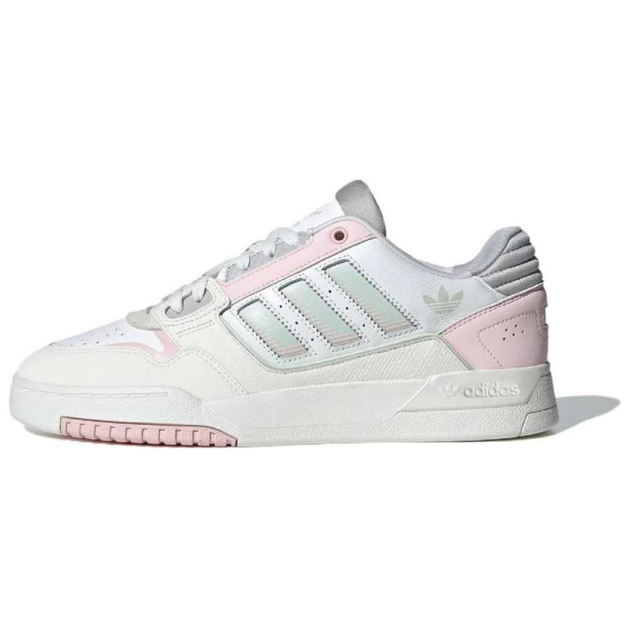 Adidas Originals Drop Step 2.0 Slip Resistant Abrasion Resistant Low top Skateboard Shoes Women's White Pink