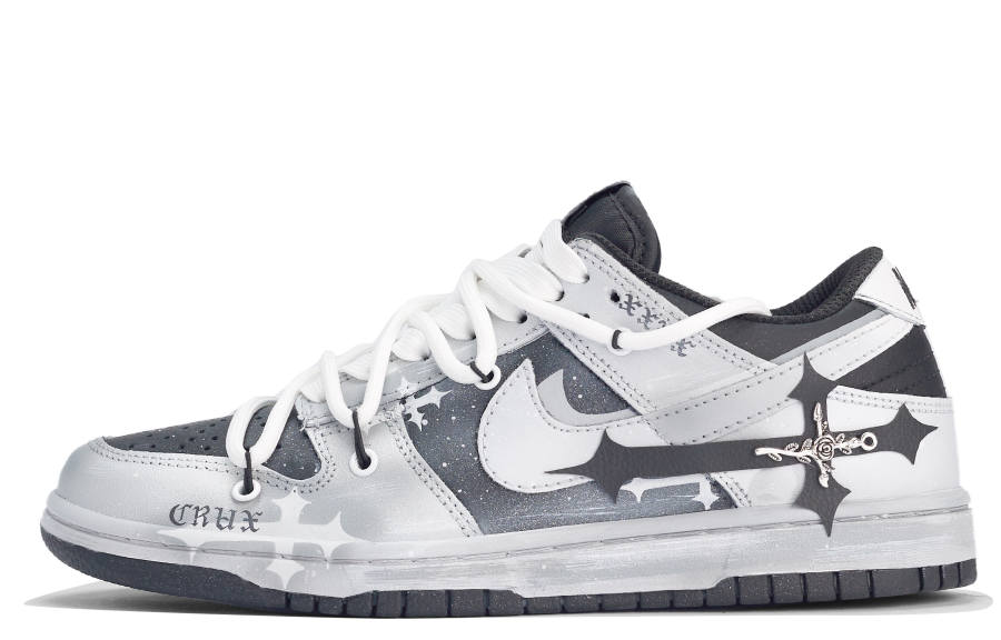 Nike Nike Dunk ADCDAVINCI X Leather Slip Resistant Quick Dry Abrasion Resistant Balance Low top Skateboard Shoes Men's