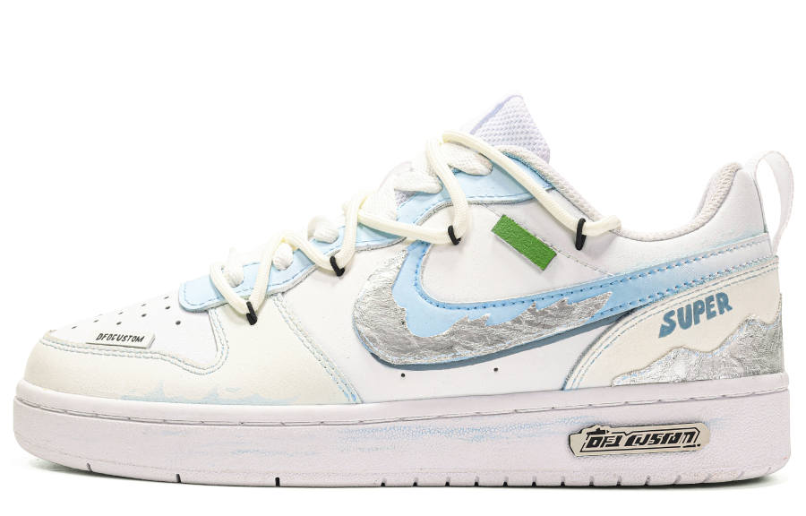 Nike Nike Court Borough Freedom Panda, Sailing Through The Waves Slip Resistant Low top Skateboard Shoes GS Beige