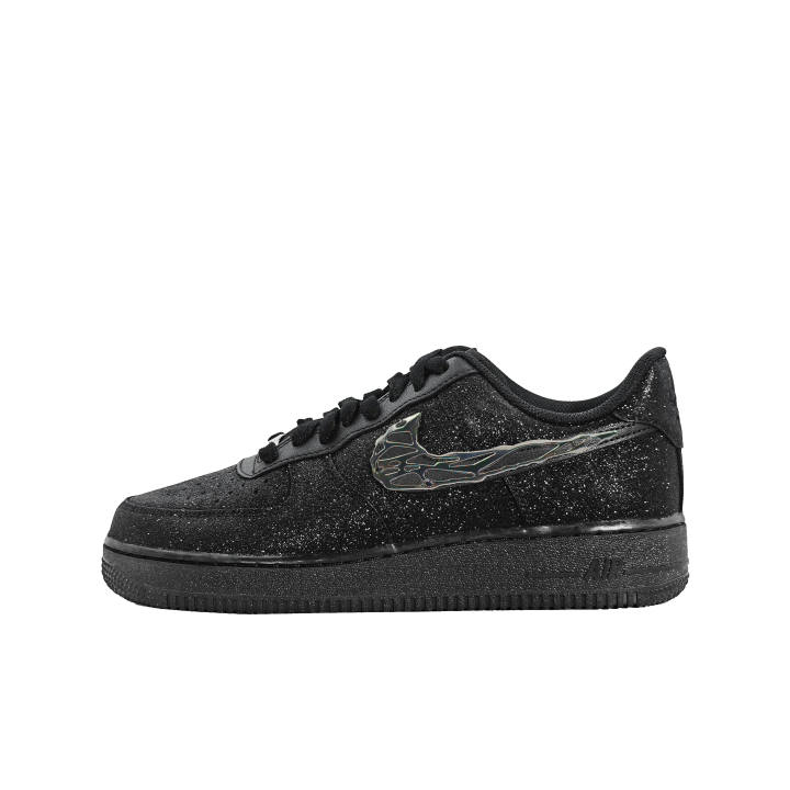 Nike Nike Air Force 1 Wear resistant And Lightweight Low top Skateboard Shoes Unisex Black Silver
