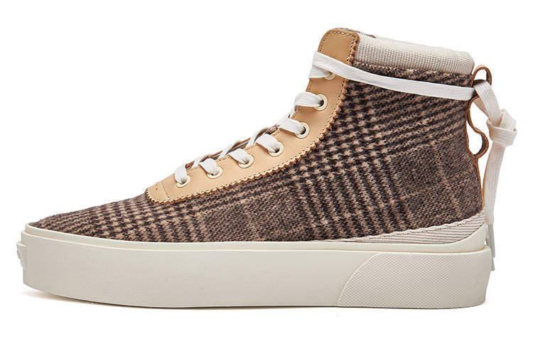 EQLZ EQUALIZER EQLZ EQUALIZER Fault HI Skateboard Shoes Unisex Brown Misprint