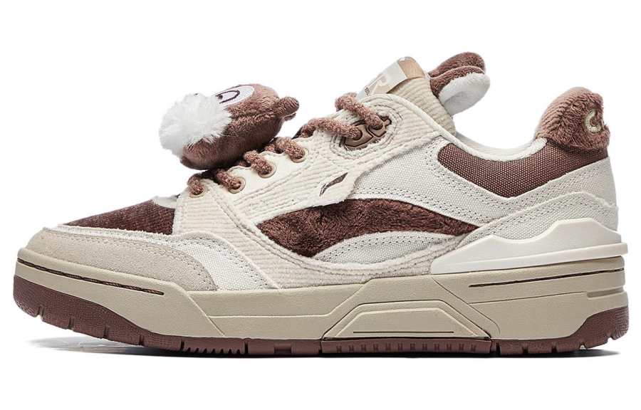 Li-Ning Disney X Li Ning RSR 101 Skateboard Shoes Women's Low Top Gray/Umber