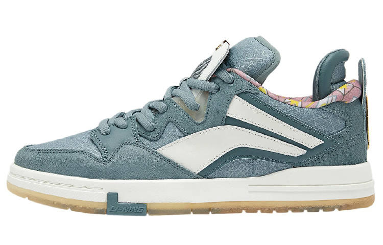 Li-Ning Li Ning Wave Pro Slip Resistant, Abrasion Resistant, Lightweight Low top Skateboard Shoes Men's Cyan Jade