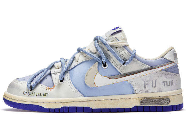 Nike Nike Dunk ADCDAVINCI Custom, Future Awareness Abrasion Resistant Abrasion Resistant Low top Skateboard Shoes Men's