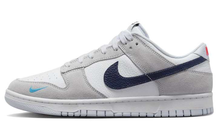 Nike Nike Dunk Low White Grey Navy Aqua Mini Swoosh