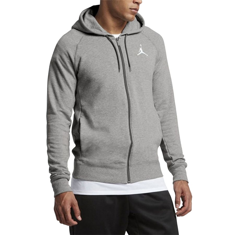 Jordan Jordan Air Jackets Men's Gray Hooded Fleece Lined Other