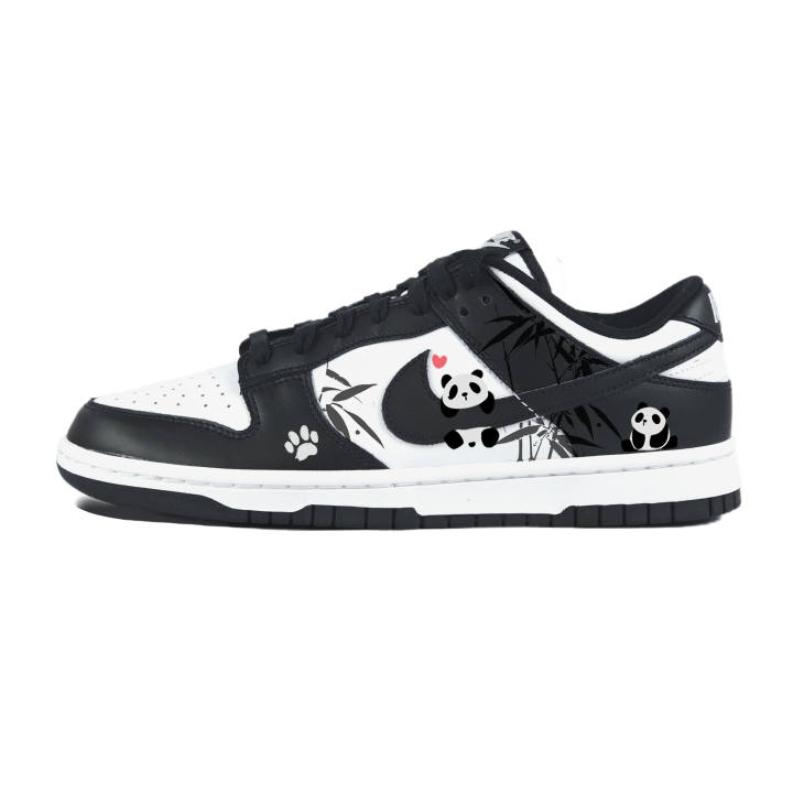 Nike Nike Dunk Abrasion Resistant Low top Skateboard Shoes Unisex Black White