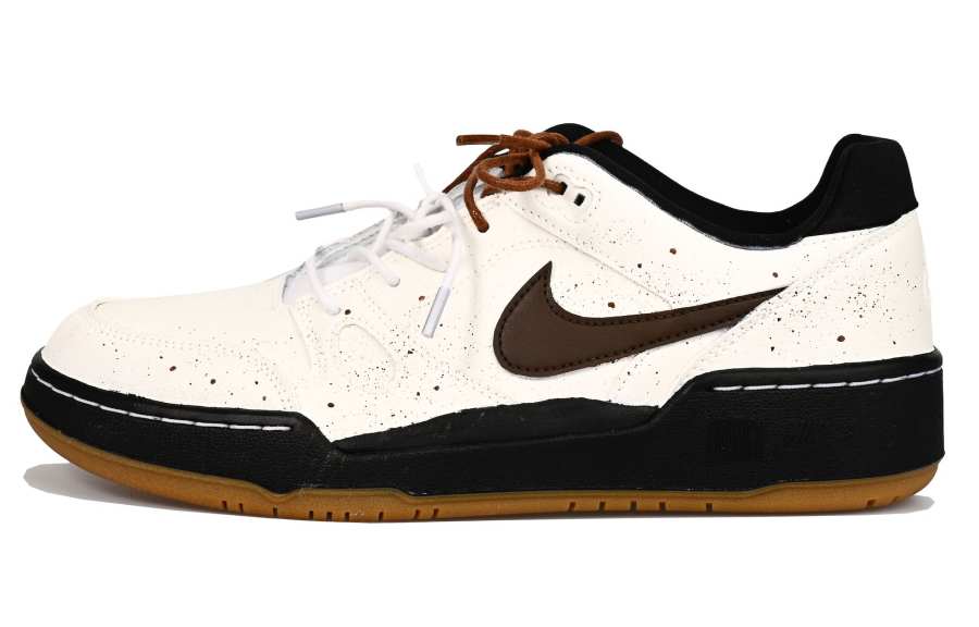 Nike Nike Full Force Vintage Cow Vlad Abrasion Resistant Low top Skateboard Shoes Men's White Brown