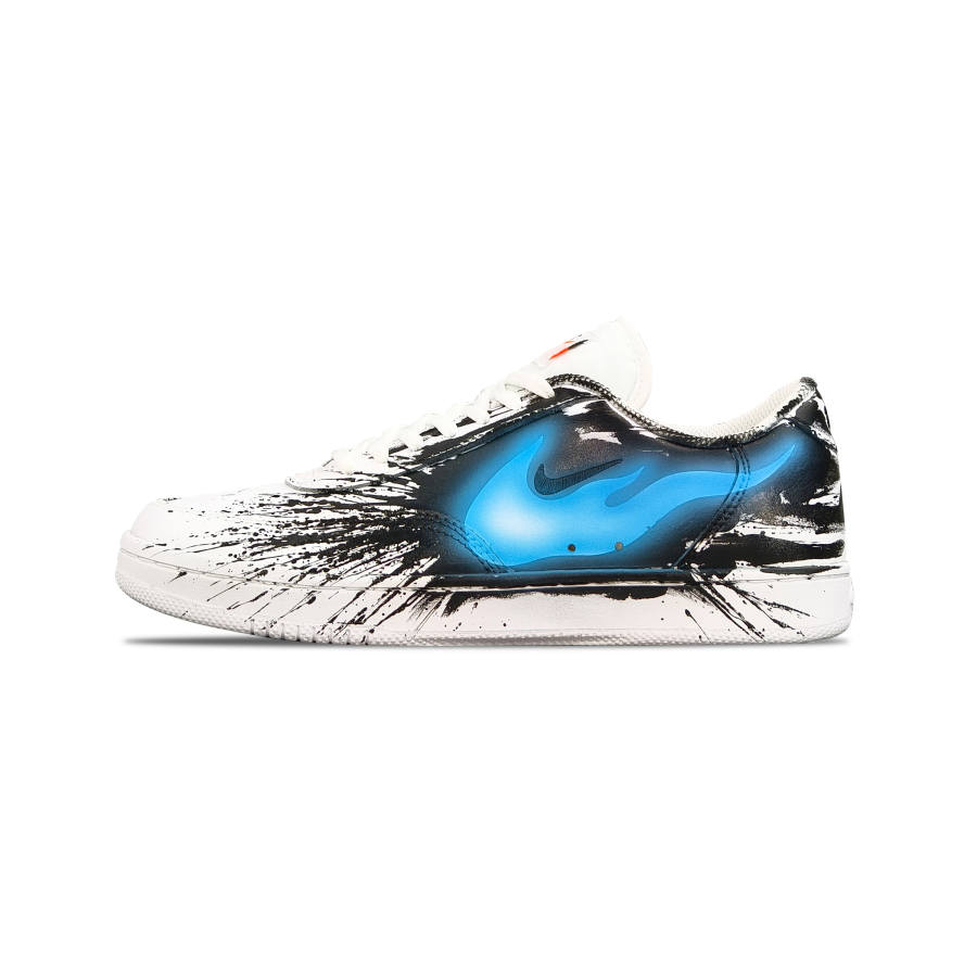 Nike Nike Court Vintage Coverage Slip Resistant Low top Skateboard Shoes Men's Black White Blue