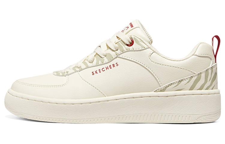 Skechers Sport Skateboard Shoes Women's Low Top White/Red