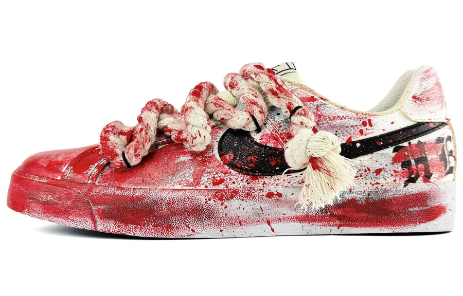 Nike Nike Court Royale Heart's Desire Slip Resistant Abrasion Resistant Low top Skateboard Shoes Men's Red