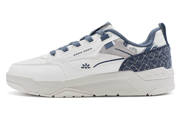 XTEP New Glow Low top Skateboard Shoes Men's Gray Dark Blue