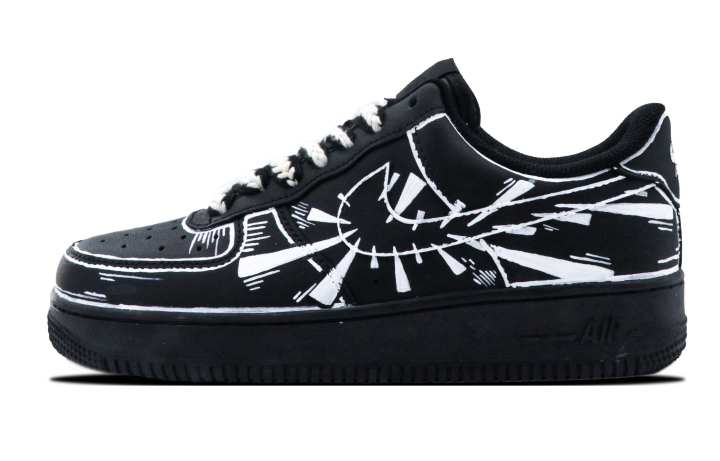Nike Nike Air Force 1 Slip Resistant, Abrasion Resistant, Lightweight Low top Skateboard Shoes Women's Black