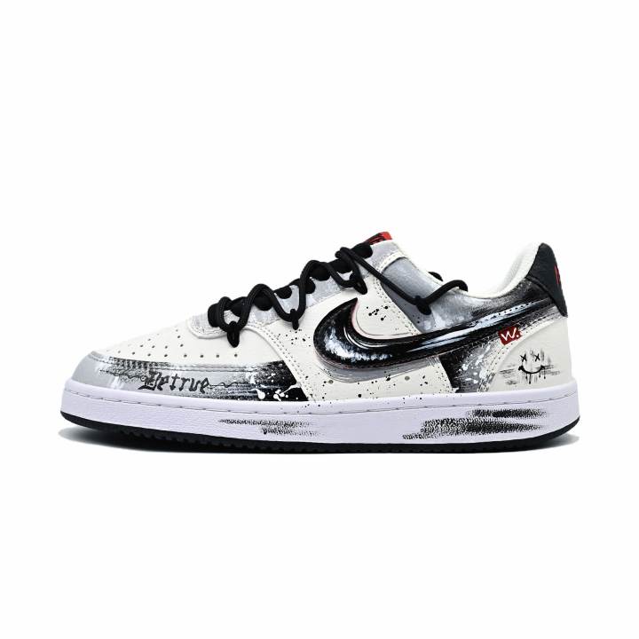 Nike Nike Court Vision Thousand Ambitions Synthetic Leather Abrasion Resistant Slip Resistant Low top Skateboard Shoes Men's