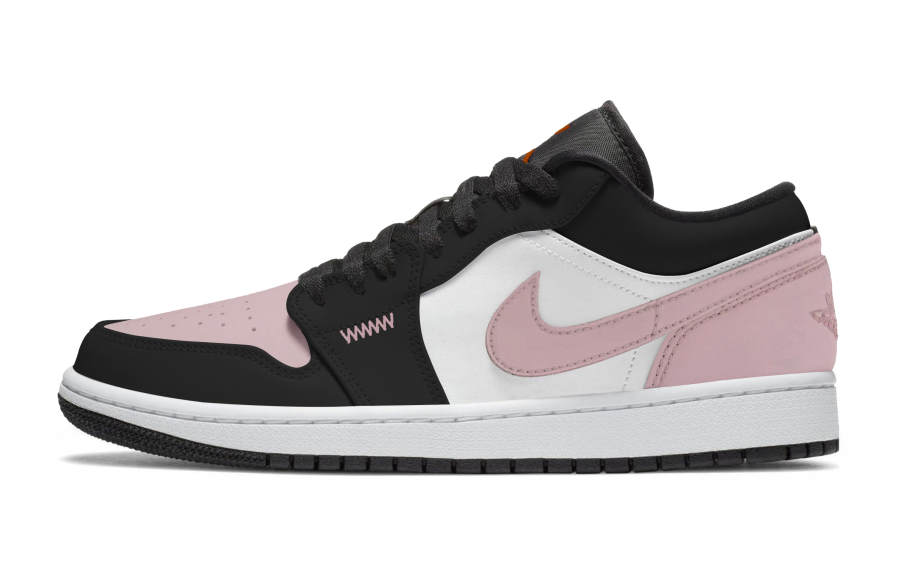 Jordan Jordan Air Jordan 1 Abrasion Resistant Abrasion Resistant Low top Skateboard Shoes Women's Sweet Pink