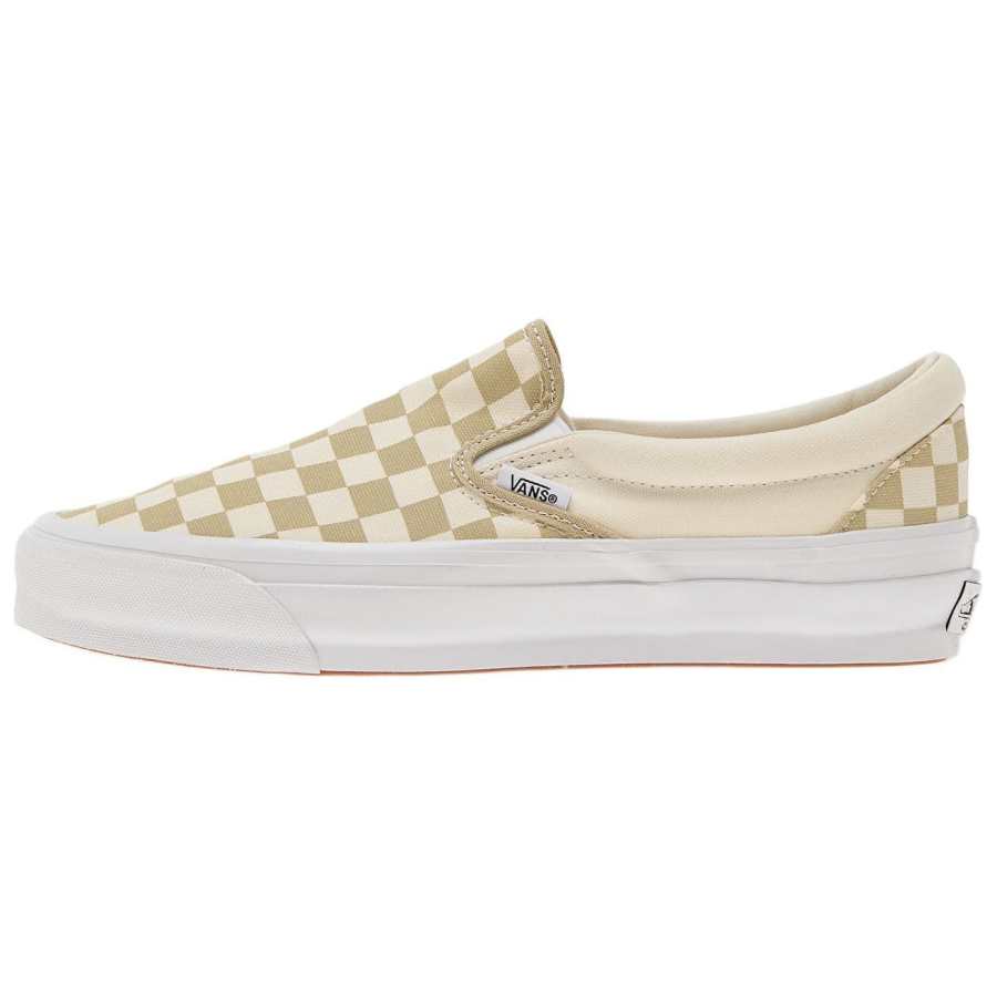 Vans CLASSIC SLIP on Low top Skateboard Shoes Unisex Beige