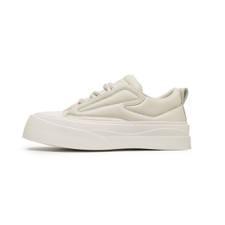 Angelmix Angelmi Slip Resistant Abrasion Resistant Low top Skateboard Shoes Men's White