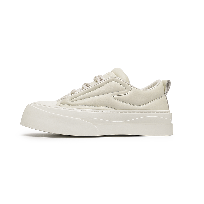 Angelmix Angelmi Slip Resistant Abrasion Resistant Low top Skateboard Shoes Men's White