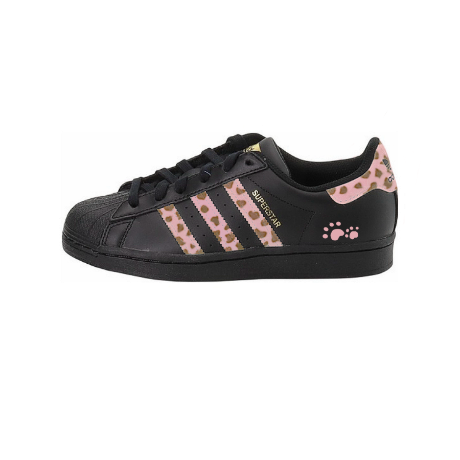 Adidas Originals SUPERSTAR Slip Resistant Low top Skateboard Shoes Unisex Black Pink