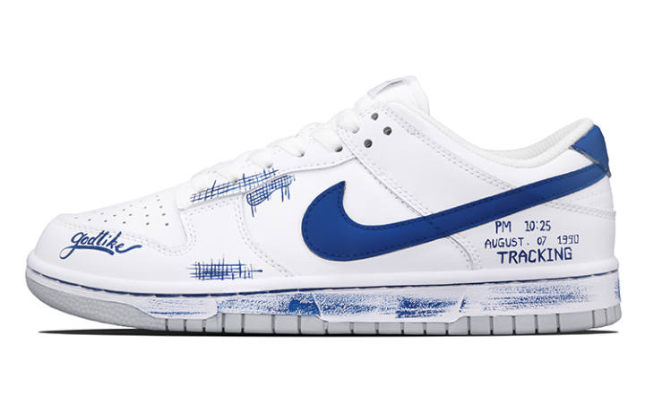 Nike Nike Dunk Low 'Neutral Grey' Low top Skateboard Shoes GS Klein Blue