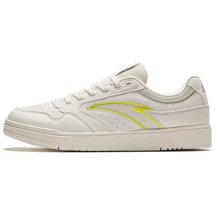 Anta Slip Resistant Cushioning Low top Skateboard Shoes Women's White Cyan