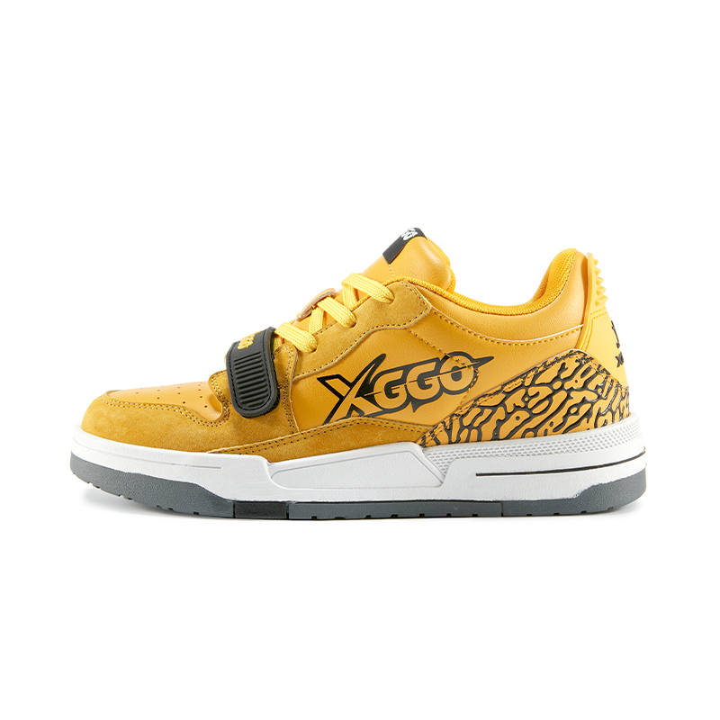 XIANG GUAN XGGO Abrasion Resistant Slip Resistant Low top Skateboard Shoes Unisex Yellow