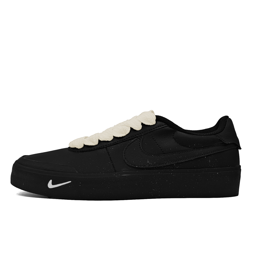 Nike Nike Court Shot Slip Resistant Lightweight Non slip Lightweight Low top Skateboard Shoes Unisex Black White