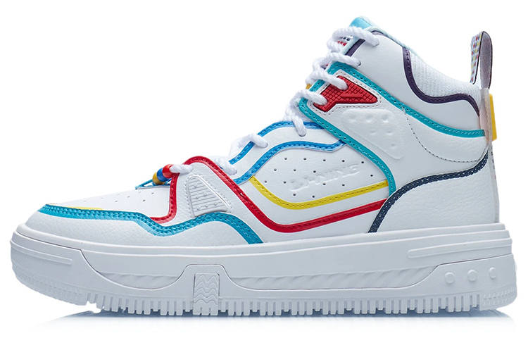 Li-Ning Li Ning Domain Specific Territory Travel High top Skateboard Shoes Women's White