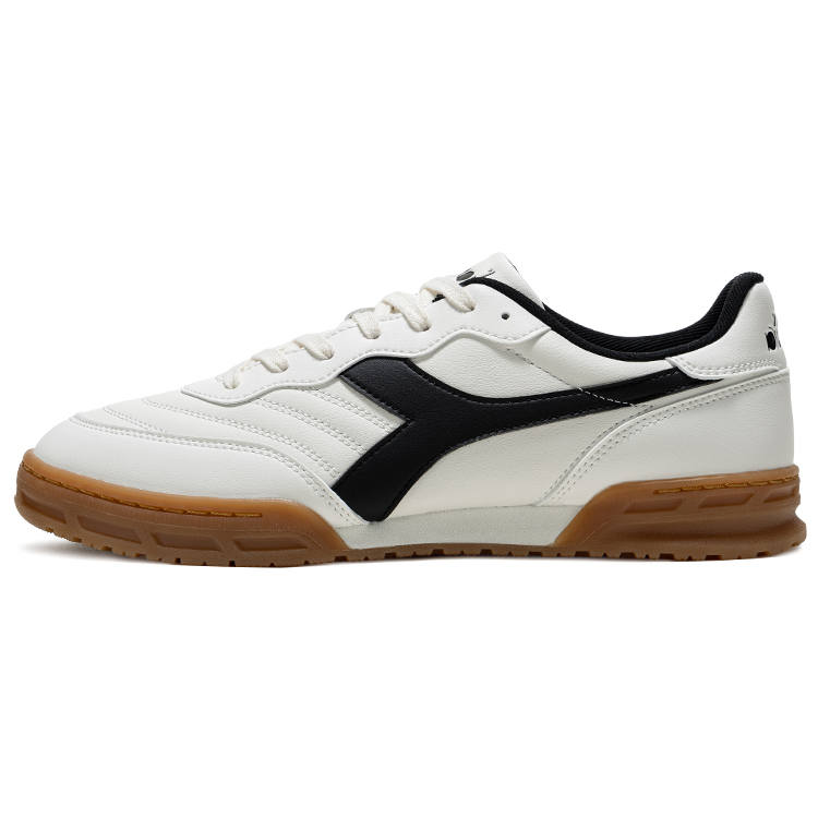 Diadora Abrasion Resistant Low top Skateboard Shoes Unisex White Black