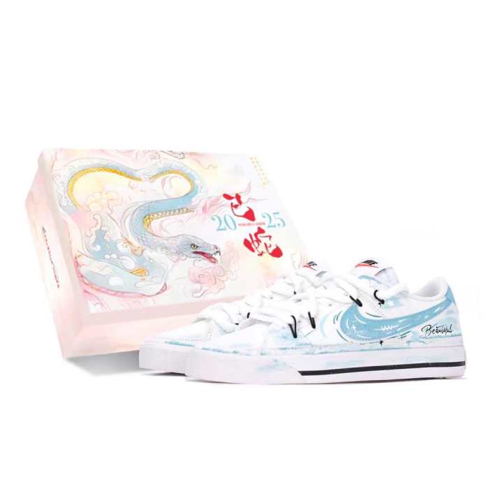 Nike Nike Court Legacy Skateboard Shoes Women's Low Top White Blue