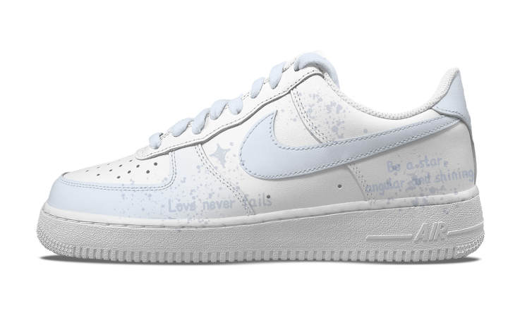 Nike Nike Air Force 1 Star Blue Coverage Thermal Slip Resistant Cushioning Abrasion Resistant