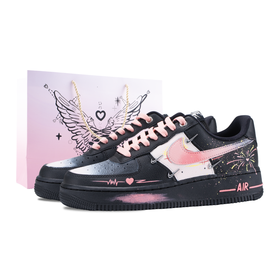 Nike Nike Air Force 1 Heartbeat Abrasion Resistant Abrasion Resistant Low top Skateboard Shoes Women's