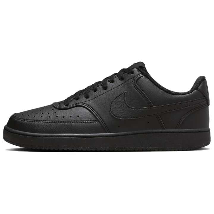 Nike Nike Court Vision Low Synthetic Leather Comfortable Low top Skateboard Shoes Unisex Black