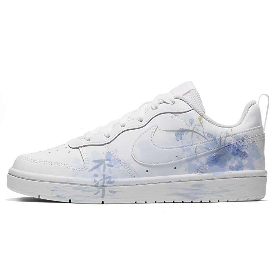 Nike Nike Court Borough Artisan Craftsmanship, Ink Dyed Splendor Synthetic Leather Abrasion Resistant Low top