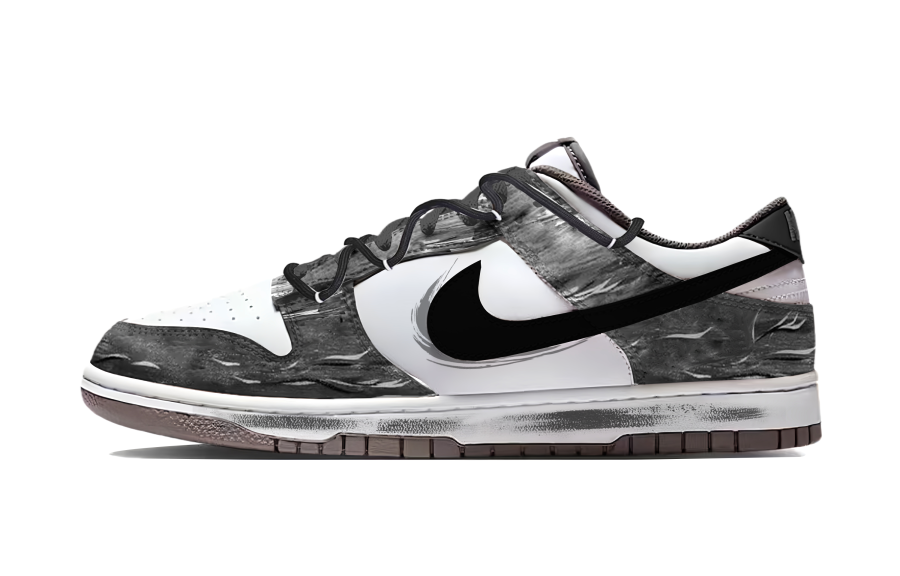 Nike Nike Dunk Ink Stain Cushioning, Wear Resistant Low top Skateboard Shoes Unisex