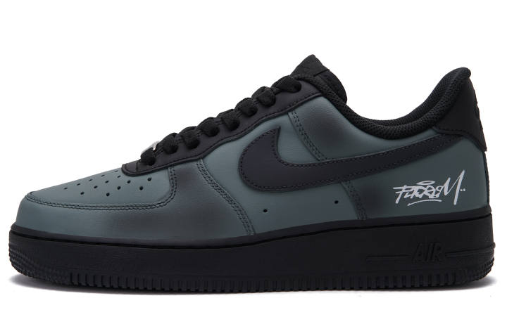 Nike Nike Air Force 1 Pluto Abrasion Resistant Low top Skateboard Shoes Unisex Black