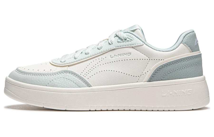 Li-Ning Li Ning Sourdough Slip Resistant Abrasion Resistant Low top Skateboard Shoes Women's White Blue