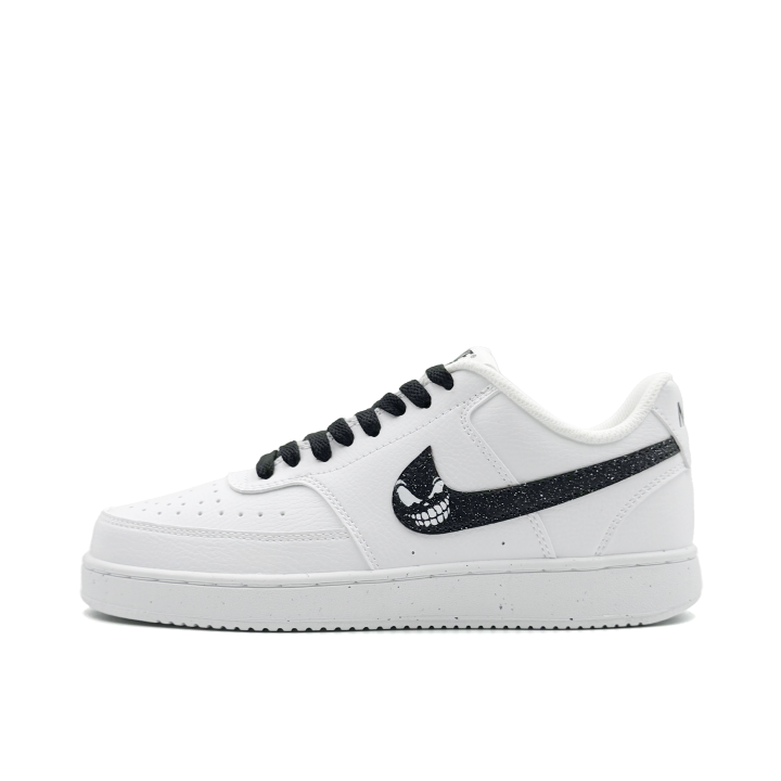 Nike Nike Court Vision 1 Shadow Transformation Slip Resistant Abrasion Resistant Low top Skateboard Shoes Unisex White