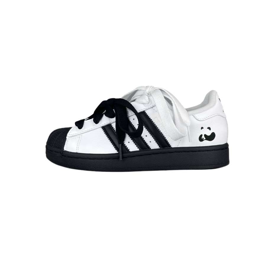 Adidas Originals Superstar 2 Abrasion Resistant Low top Skateboard Shoes Unisex Black White