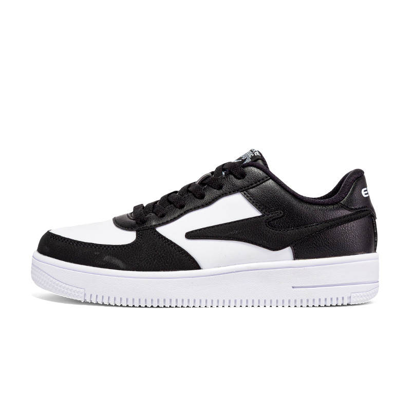 Erke Slip Resistant Cushioning Low top Skateboard Shoes Women's White Black