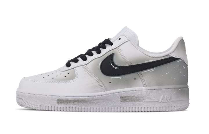 Nike Nike Air Force 1 Racing Life Coverage Thermal Coverage Low top Skateboard Shoes Men's White Gray