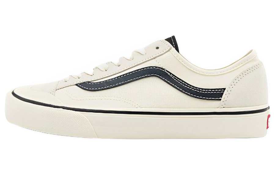 Vans Style 136 Decon VR3 SF Canvas Abrasion Resistant Low top Skateboard Shoes Unisex Beige Black