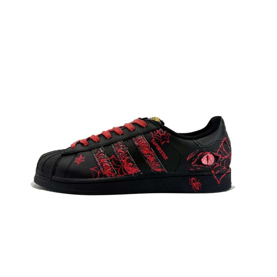 Adidas Originals Superstar 2 Spider Low top Skateboard Shoes Unisex Red