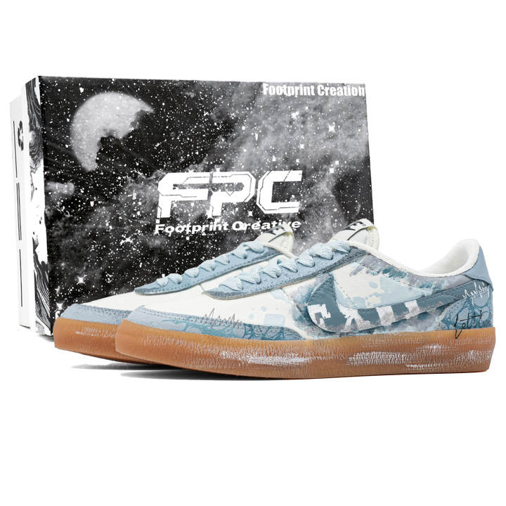 Nike Nike Killshot 2 Footprint Creation Abrasion Resistant Low top Skateboard Shoes Unisex Light Gray