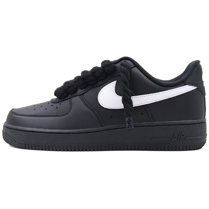 Nike Nike Air Force 1 Abrasion Resistant Abrasion Resistant Low top Skateboard Shoes Unisex Black