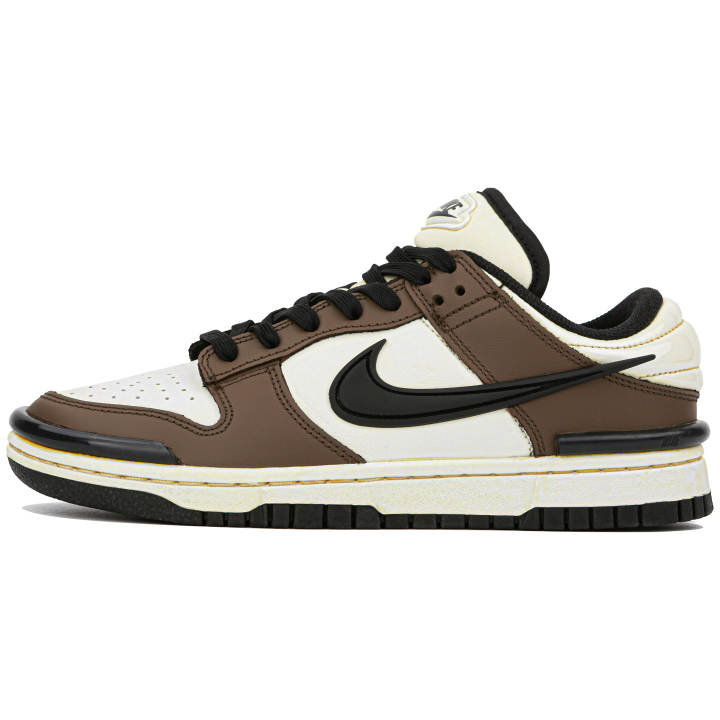 Nike Nike Dunk Low Twist 'Panda' Low top Skateboard Shoes Women's Brown White Black