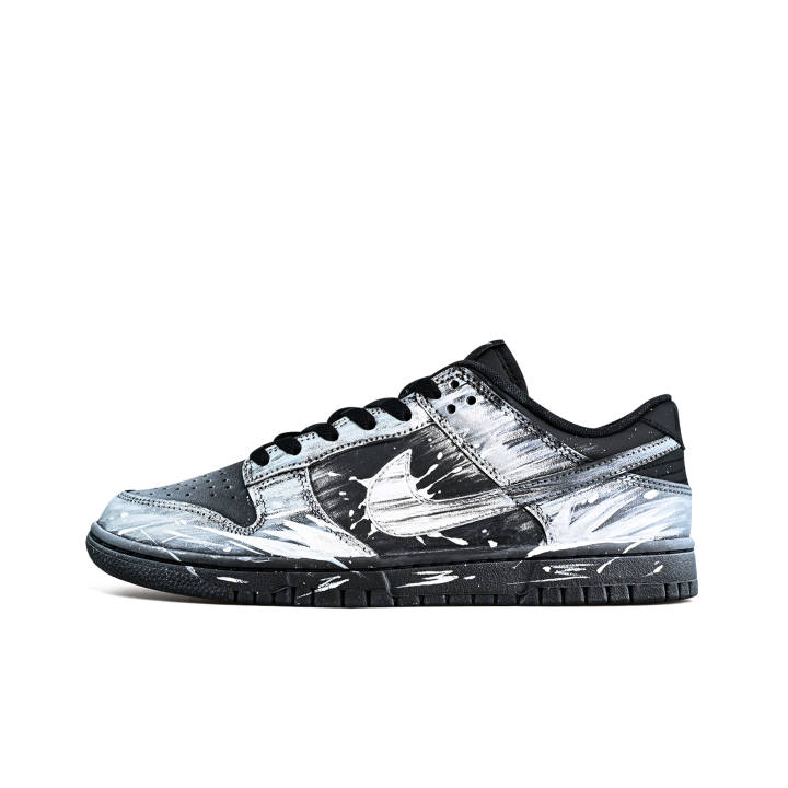 Nike Nike Dunk Cushioning Abrasion Resistant Lightweight Low top Skateboard Shoes Men's Black